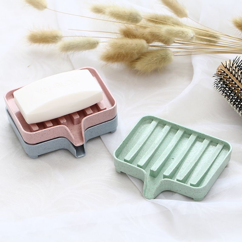 3PCS Soap Dish & Tray for Bathroom Sink with Drainage-Self Draining Soap holder for Shower, Bathroom, Kitchen, Bath Tub, Razor โ image 4