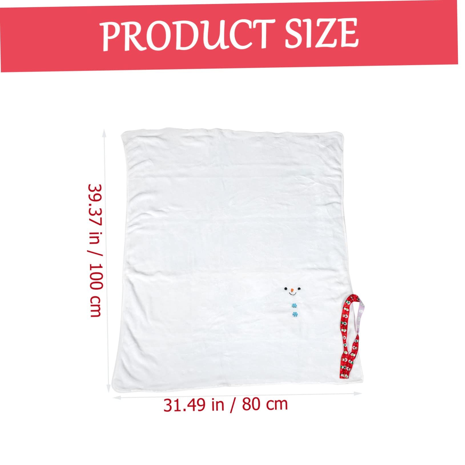 Cartoon Snowman Blanket Flannel Blanket Gift Blanket Skin-Friendly Blanket Bedroom Blanket Cartoon Blanket Kids Blanket Household โ image 2