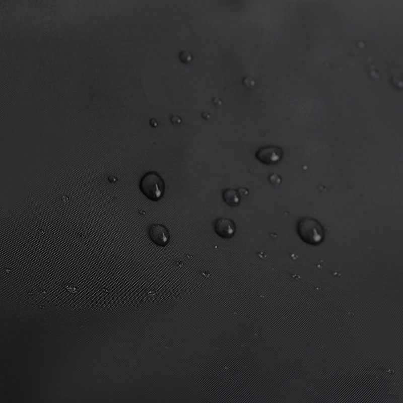 Black Waterproof Mildew Resistant Solid Color Shower Curtain — image 3