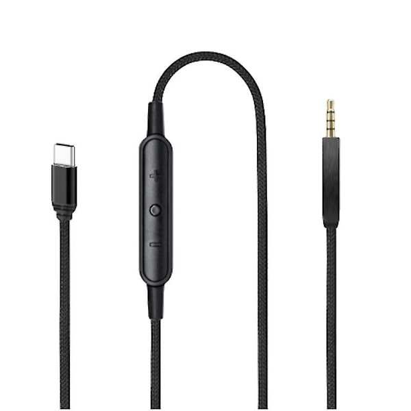 USB-C to 2.5mm Male Audio Cable Compatible with Bose QC25 QC35 II QC45 Headphones with Microphone