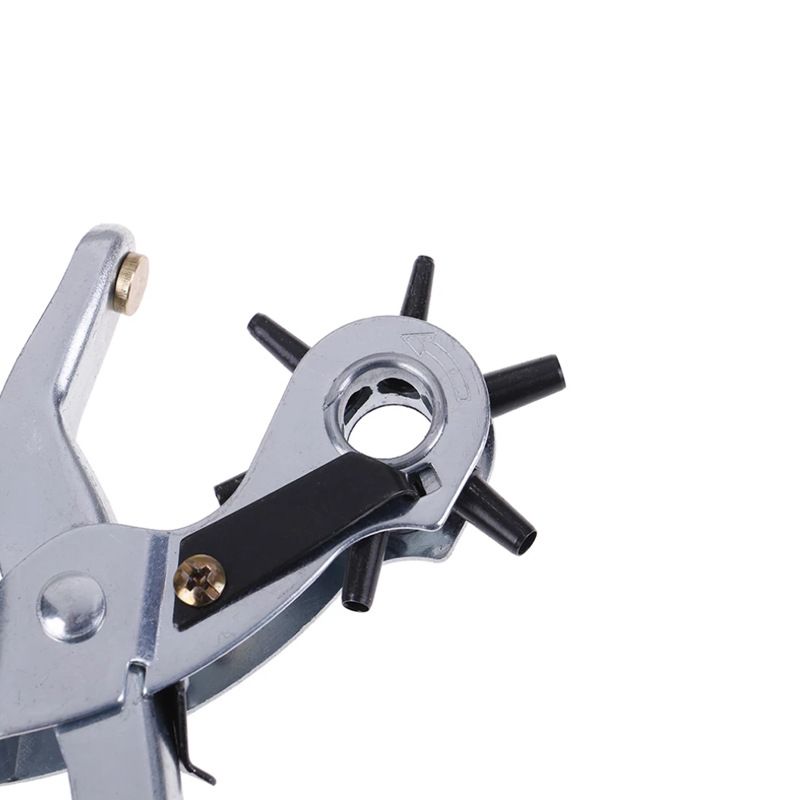 Leather Hole Punch Tool Set Heavy Duty Revolving Leather Belt Hand Hole Puncher for Belts, Watch Bands, Straps, Dog Collars, Saddles — image 2