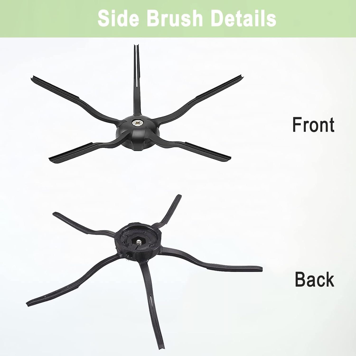 Compatible Replacement Parts Compatible with S7 S7+ S7 MaxV, S7 MaxV Plus T7S T7 plus T7S plus Robot Vacuum, 2 Roller Brush, 4 ilter, 6 Side Brush, 4 Mop Cloth — image 2