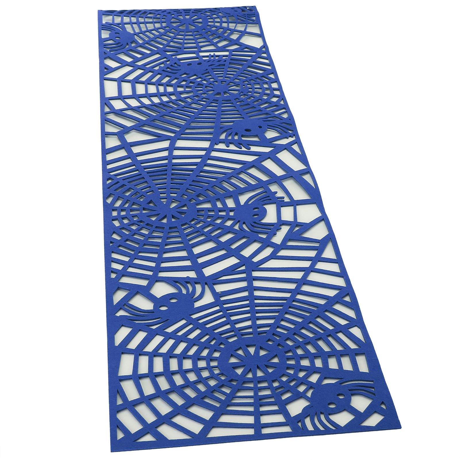 Rectangle Shape Tablecloth Hollow Out Table Runner for Wedding Household DecorationsDark Blue — image 4