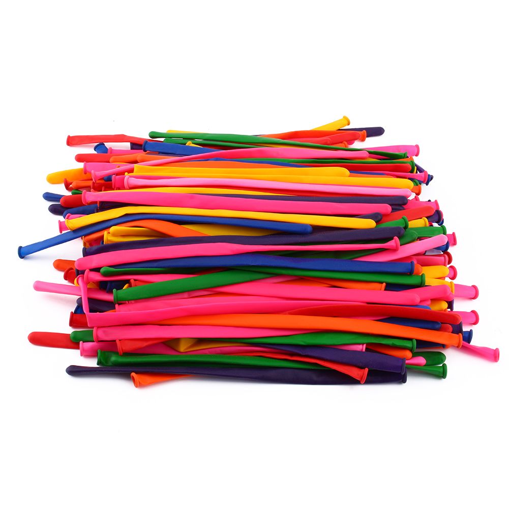 200pcs Magic DIY Long Twist Latex Balloons Tying Making Decor Mixed Mix Color โ image 2