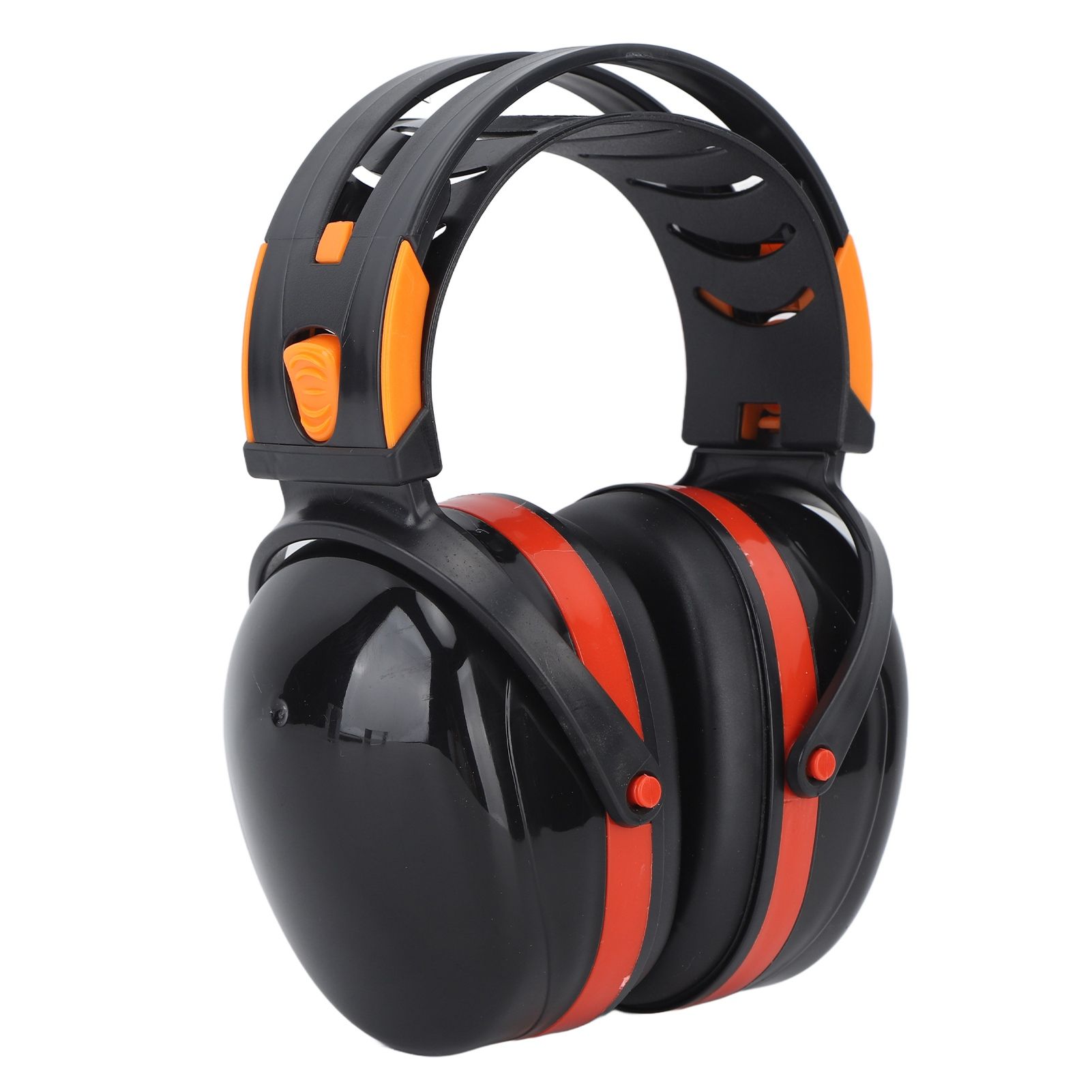 Noise Reduction Earmuffs Foldable Lightweight Hearing Protection Safety Over Head Ear Muff for Garden Shooting Mowing Black Red โ image 3