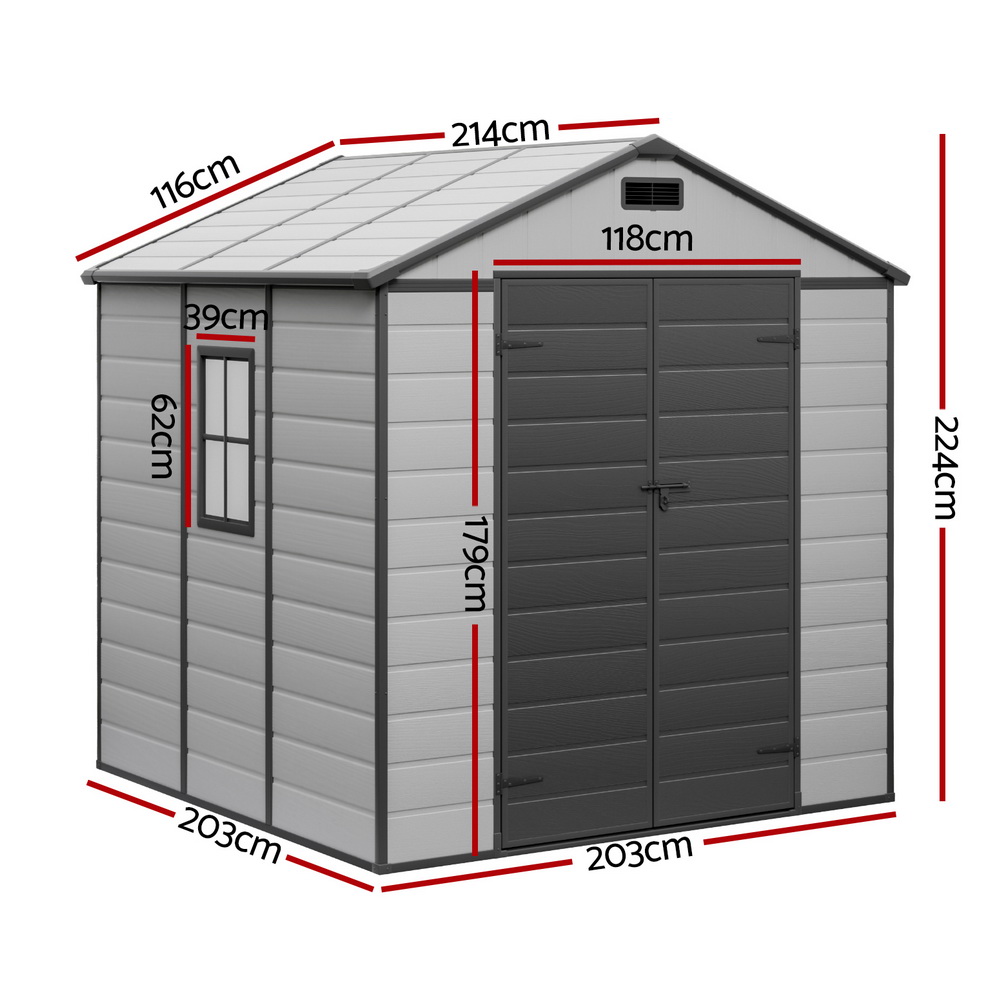 Giantz Garden Shed Sheds Outdoor Storage 2.15x2.14M Tool Workshop House Shelter โ image 2