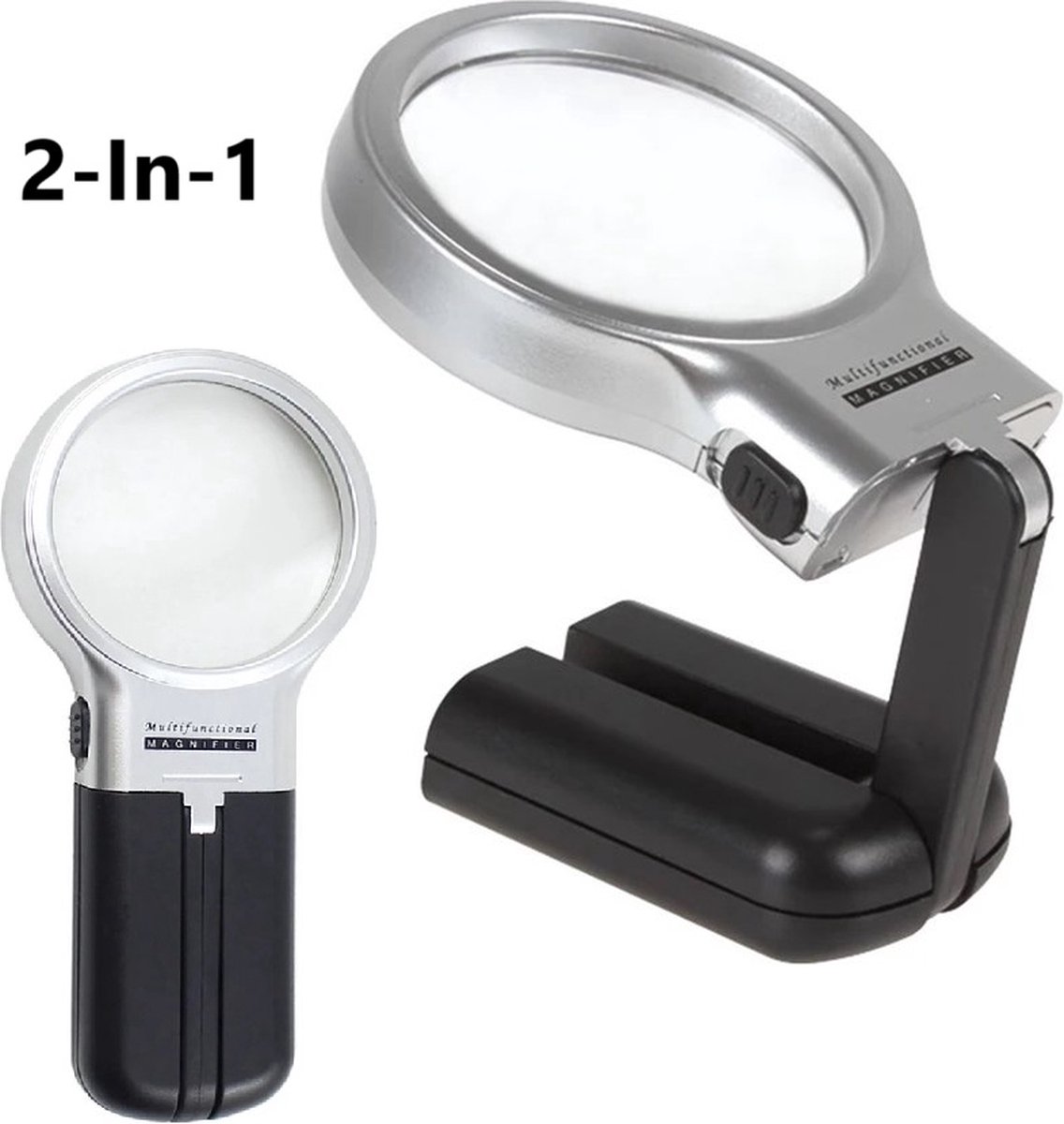 Foldable Magnifying Glass With 2x LED Lighting | Handheld Magnifying Glass | Reading Magnifying Glass | Insect Magnifying Glass | Hobby Magnifying Glass