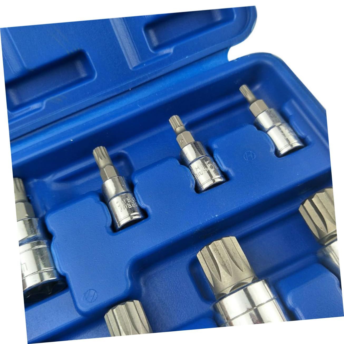 10 piece drill socket and star socket set, with Cr-V steel casing, used for multifunctional socket sockets in automotive maintenance β image 2
