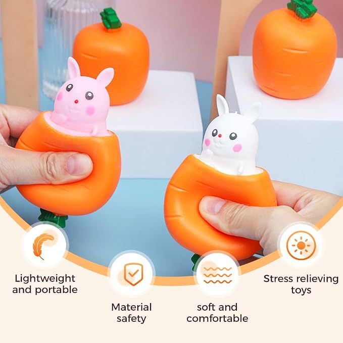 Squishy Carrot Rabbit Funny Novelty Toy — image 2