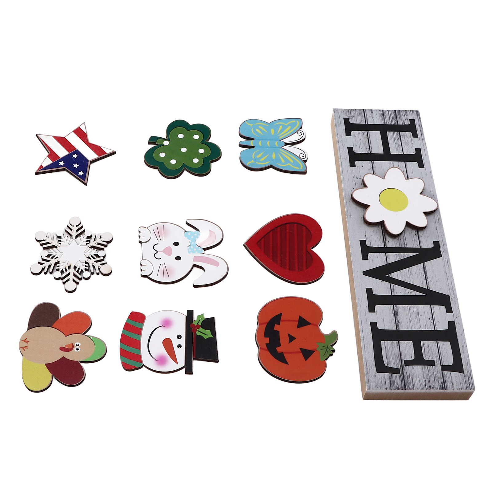 Wooden Home Sign Country Farmhouse Decoration for Home Kitchen Dining Room Fireplace — image 3