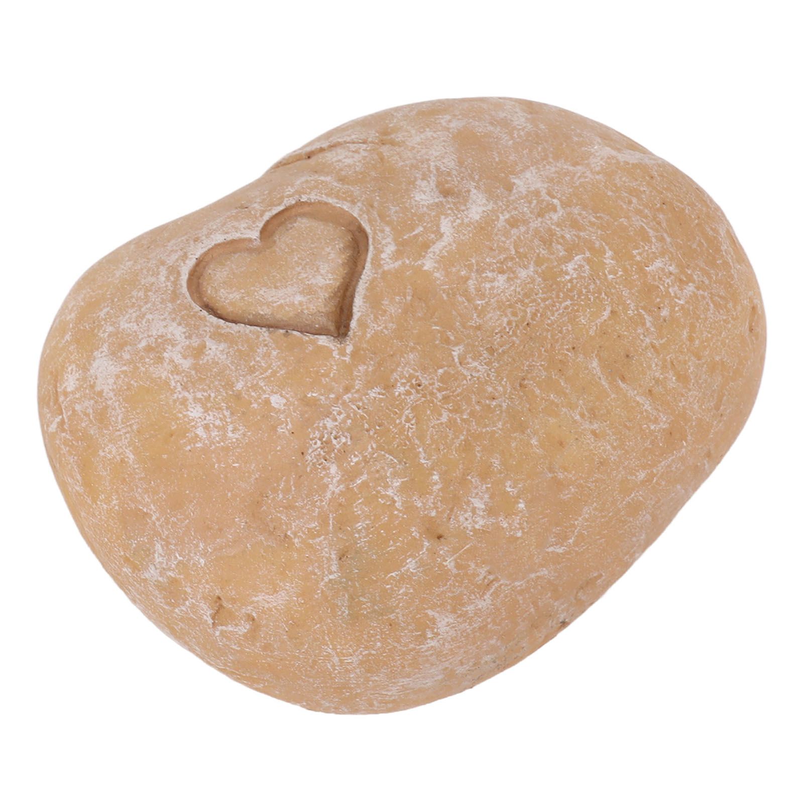 Pet Memorial Garden Stone DIY Lettering Simulation Pebbles Pet Grave Marker for Dogs Cats Love Stone Sand Color โ image 4