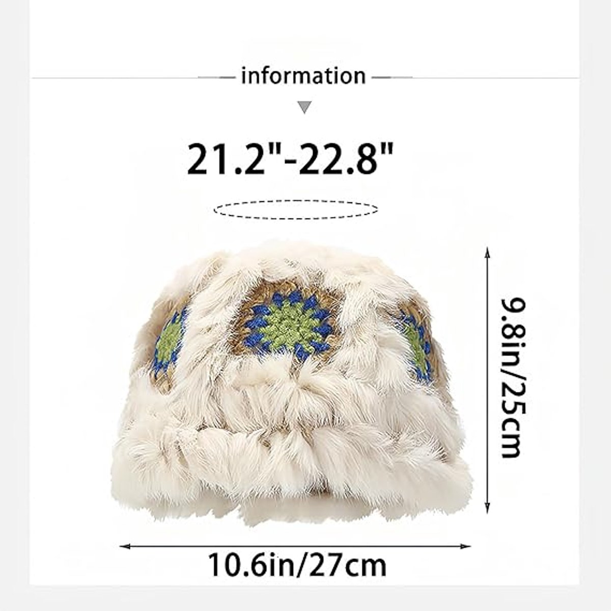 Soft plush fisherman's hat for winter - a cute and stylish warm sun hat for outdoors - suitable for ladies — image 3