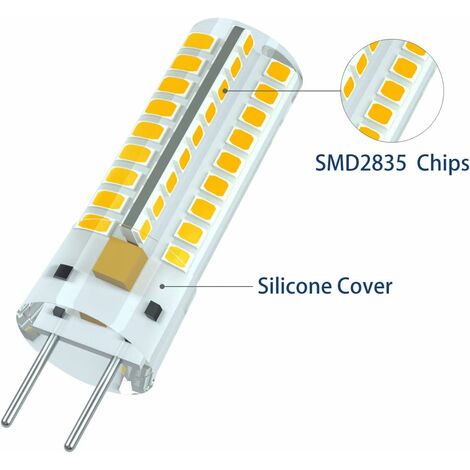 GY6.35 LED bulb, LED G6.35 12V, 7W halogen bulb equivalent to 50W, warm white 3000K, 360° beam angle, for cabinet lighting, non-dimmable (2_MGF — image 4