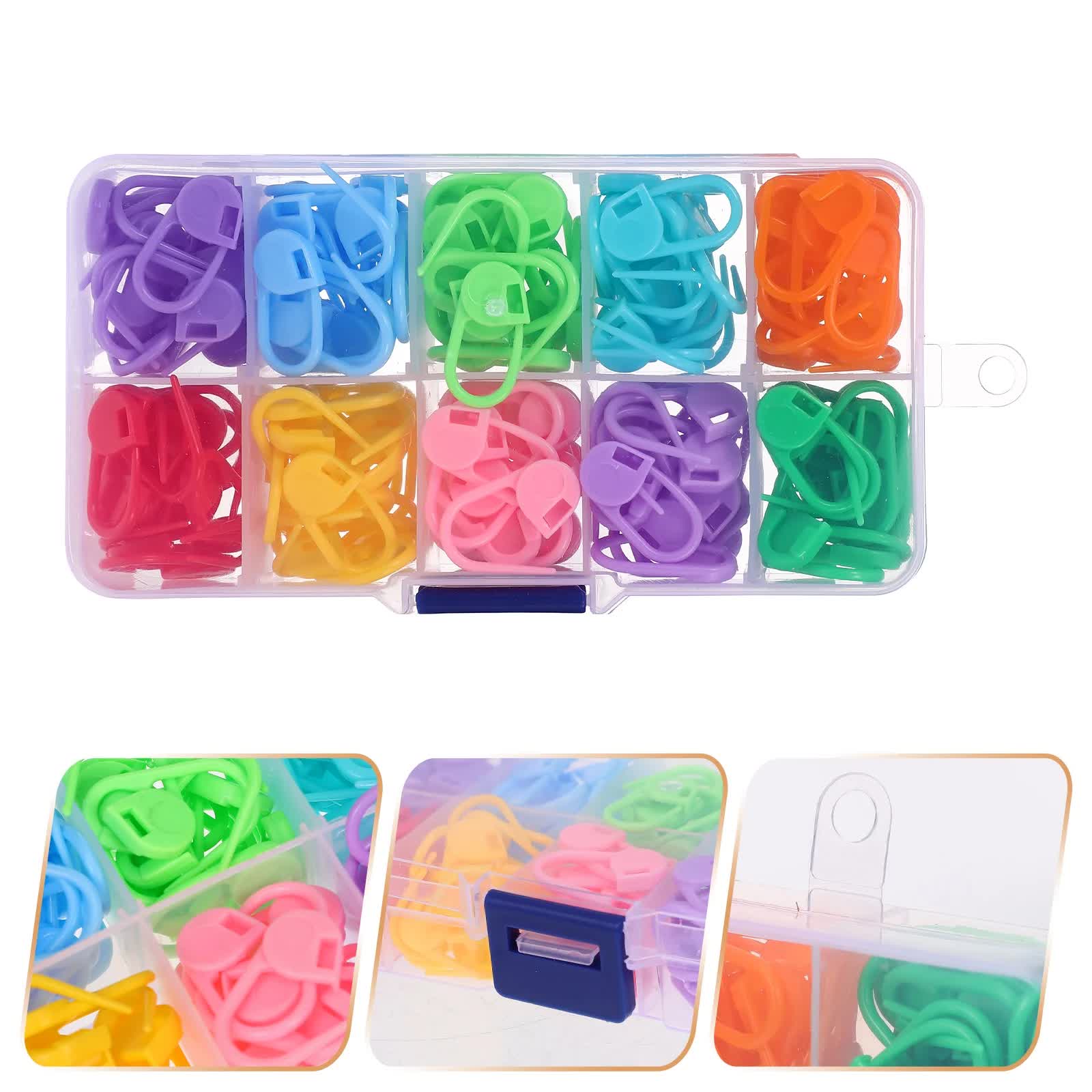 130-piece stitch markers - multifunctional - knitting markers - crochet clips — image 4