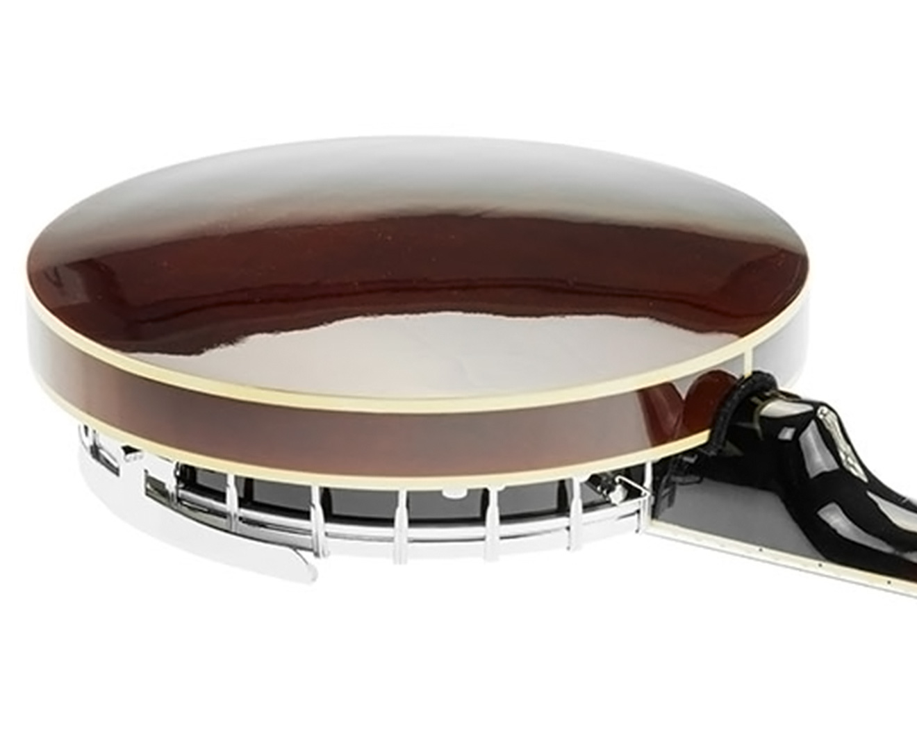 Karrera 6 String Resonator Banjo - Brown — image 4
