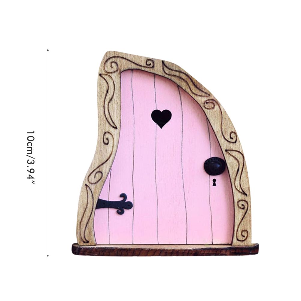 Fairy Door for Trees Miniature Fairy Garden Outdoor Decor Accessories Yard Art Sculpture Decoration for Kids Room Wall Trees — image 2