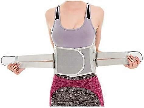 Weightlifting Belt with Adjustable Waist Support for Gym Powerlifting Lumbar Protection Grey - M โ image 4