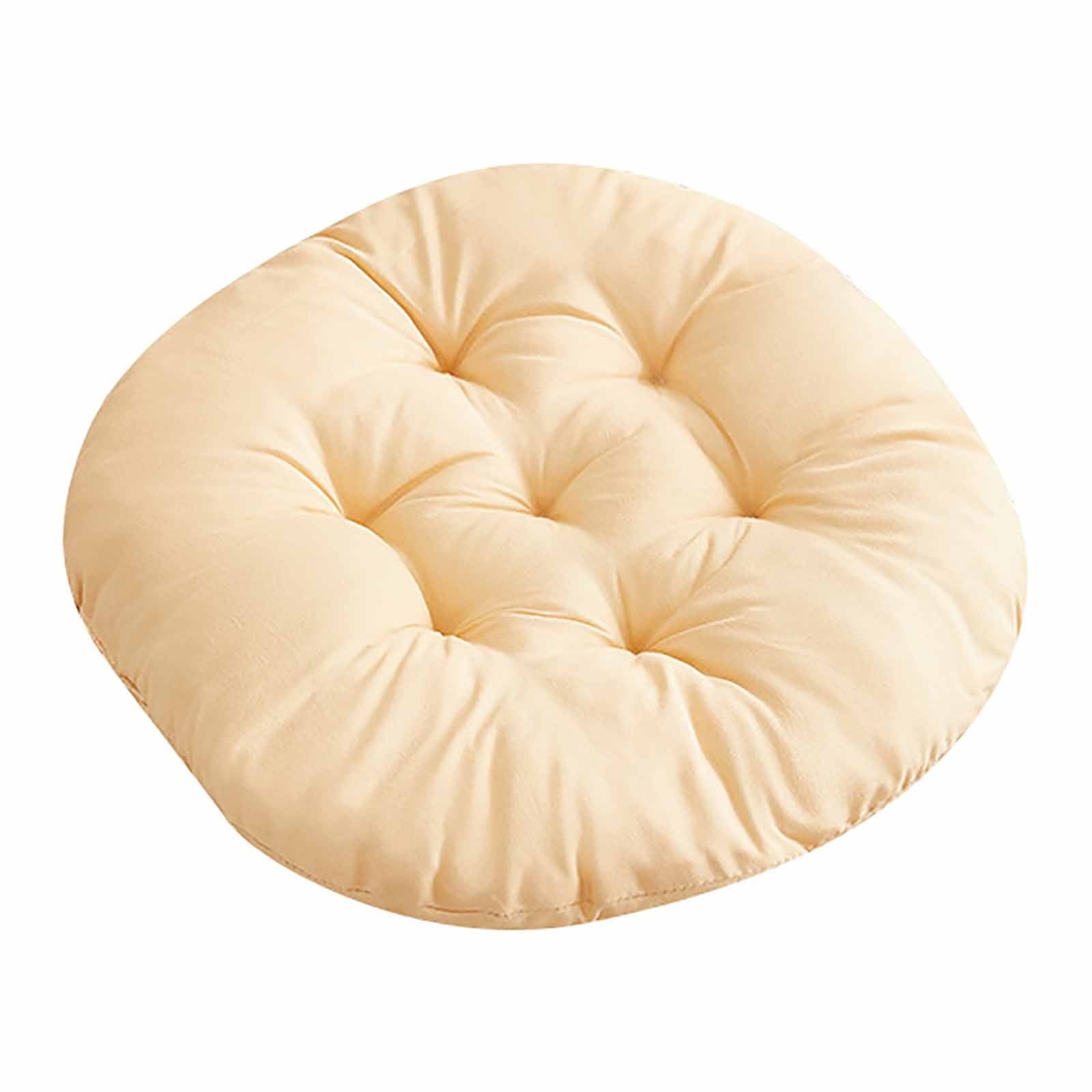 Round Seat Cushion Chair Pads for Kitchen Dining Chairs, Soft Comfort Chair Mat Pillow Cushions for Office Desk Living Room 16 Yellow โ image 2