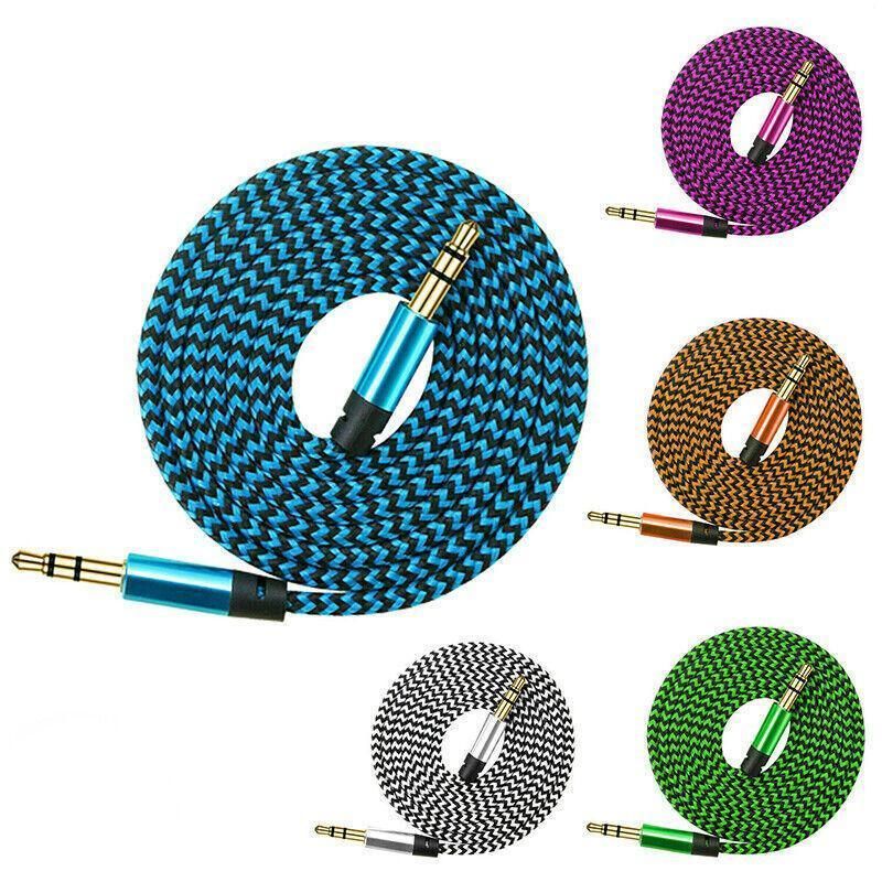 AUX Cable 3.5mm Stereo Audio Input Extension Male to Male Auxiliary Car Cord - Green โ image 3