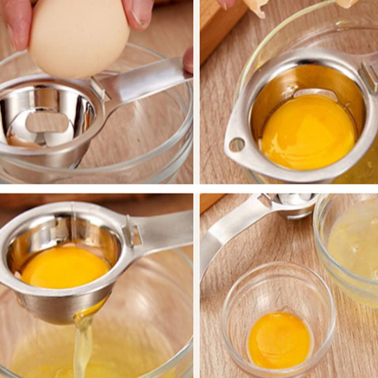 Egg separator, egg white and yolk separator, stainless steel, health and safety, separator, kitchen gadgets โ image 3