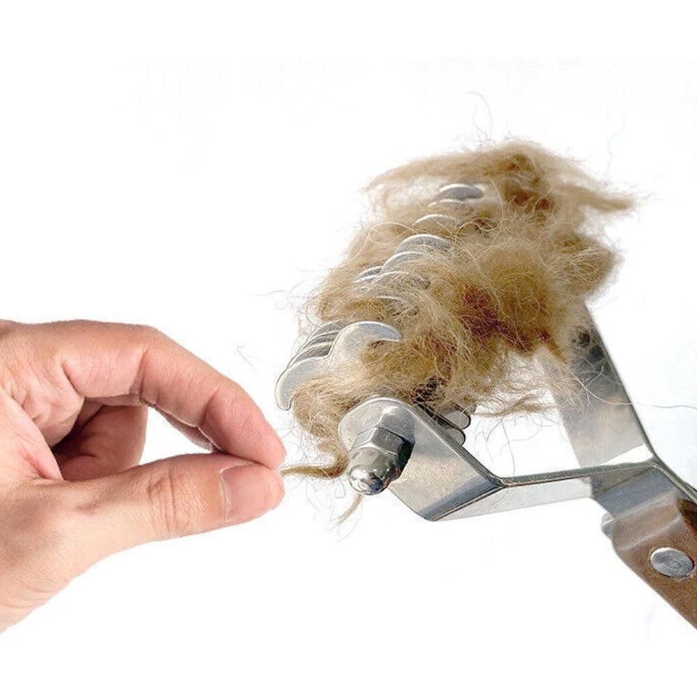 Large 2-Sided Undercoat Rake for Dogs & Cats Pet Grooming Dematting Brush β image 6