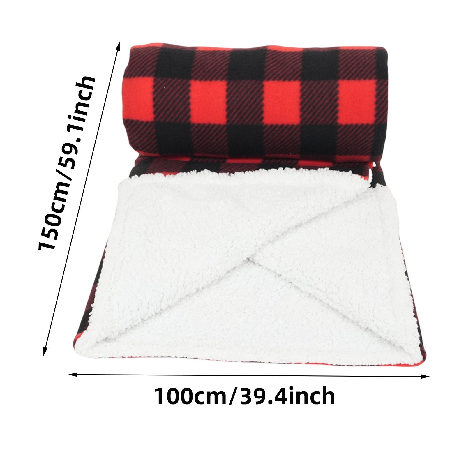 12V Car Electric Blanket for Cozy Winter Travel – Soft Fleece Heating Throw for Cars, Trucks, RVs, and Camping – Dual-Color Plaid Design with Warm Sherpa — image 3