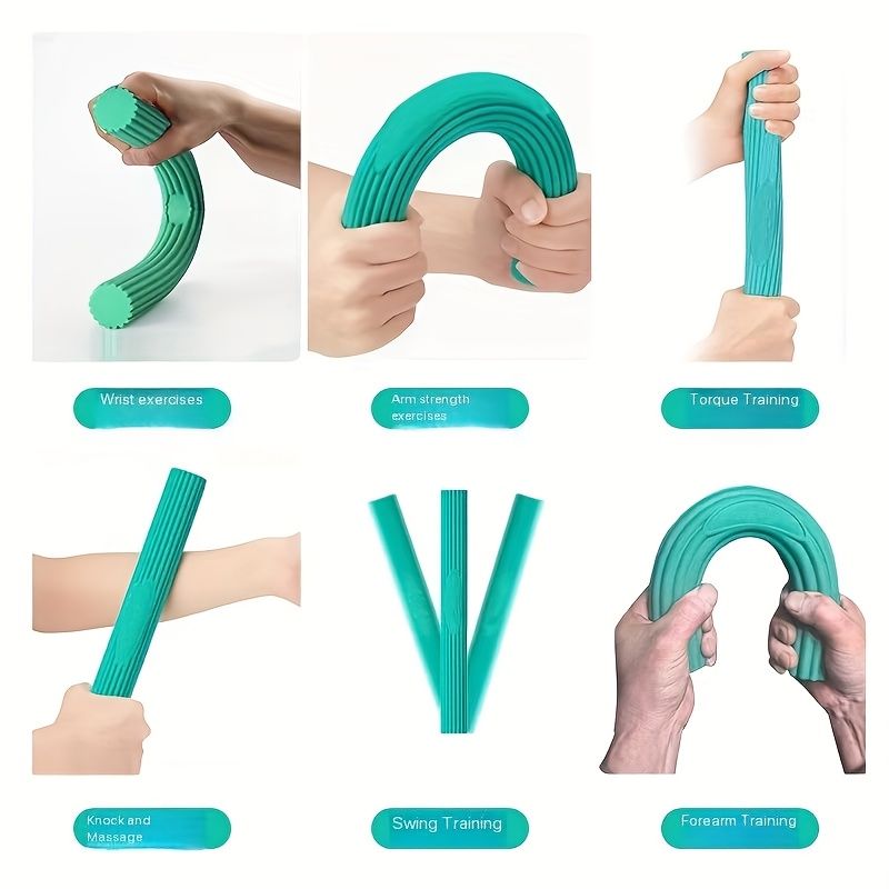 Torque Trainer Wrist Strength Fitness Twist Bar Arm Strength Bar Wrist Strength Equipment Forearm Resistance Trainer Green 15LB — image 5