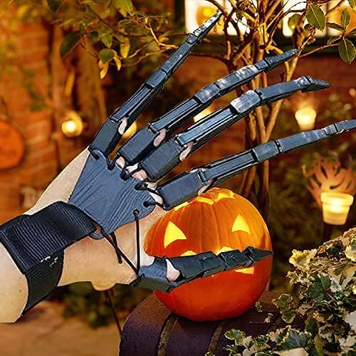 Halloween Articulated Fingers,Articulated Finger Extensions with Flexible Joints,Claw Gloves for Party Dress Cosplay Costume Props — image 5