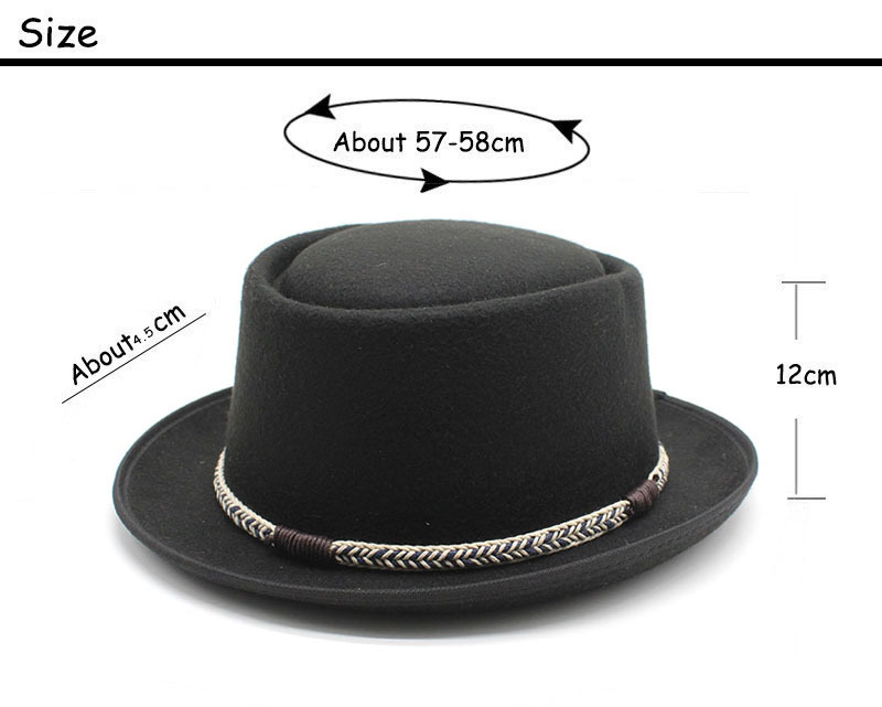 Grey Unisex Stylish Pure Woolen Short-Brimmed Fedora - Classic British Gentleman's Fedora with Curled Brim and Dimpled Top โ image 2