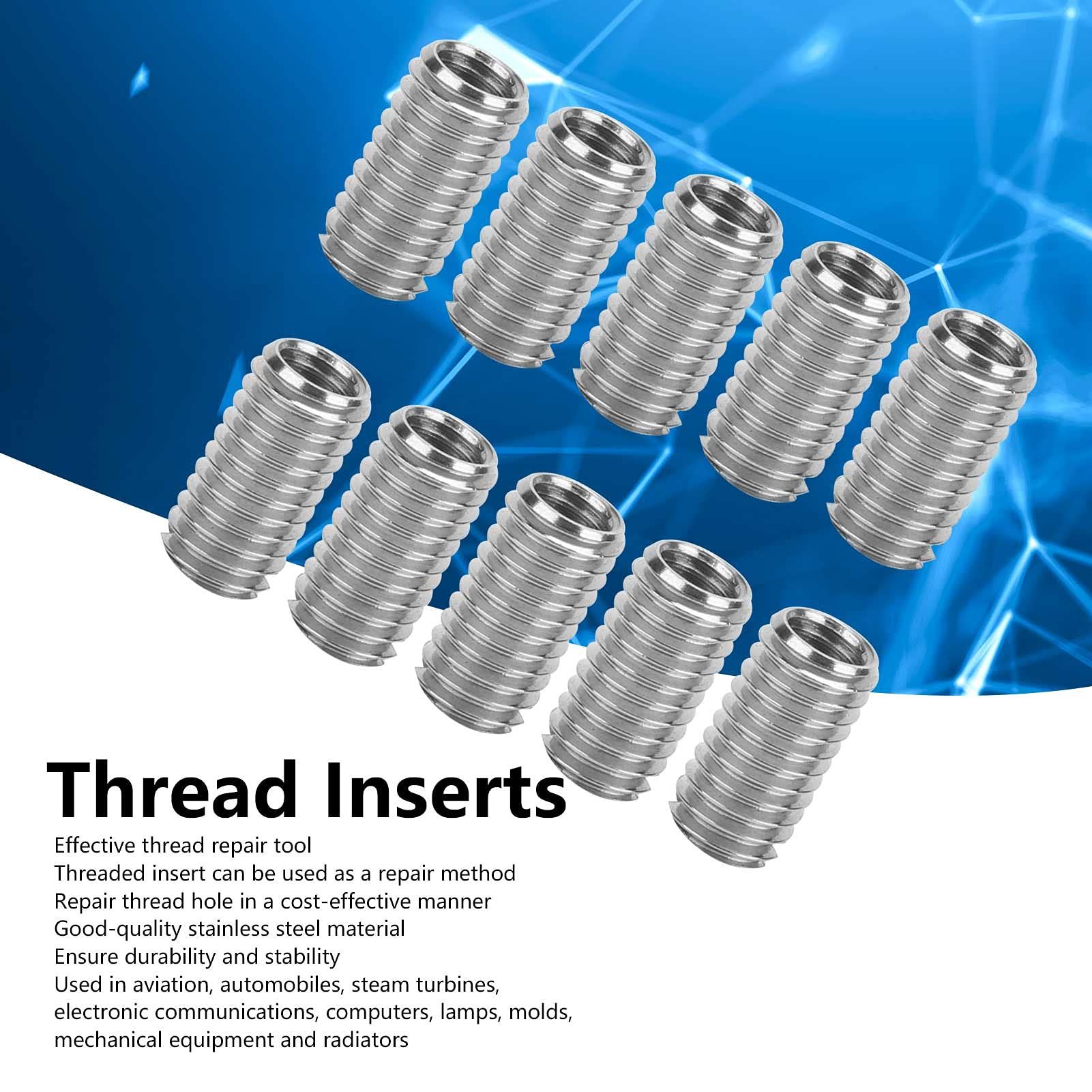 10pcs Male Female Thread Repair Inserts, Stainless Steel Sleeves Reducer Female Reducing Nuts for Industrial Hardware โ image 5
