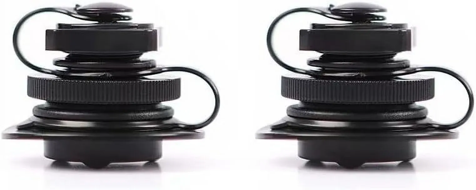 24mm Air Valve Spiral Plugs One Way Inflation Replacement for Inflatable Boat Kayak Canoe Bed Towable Tube, Black 2 Pack — image 2