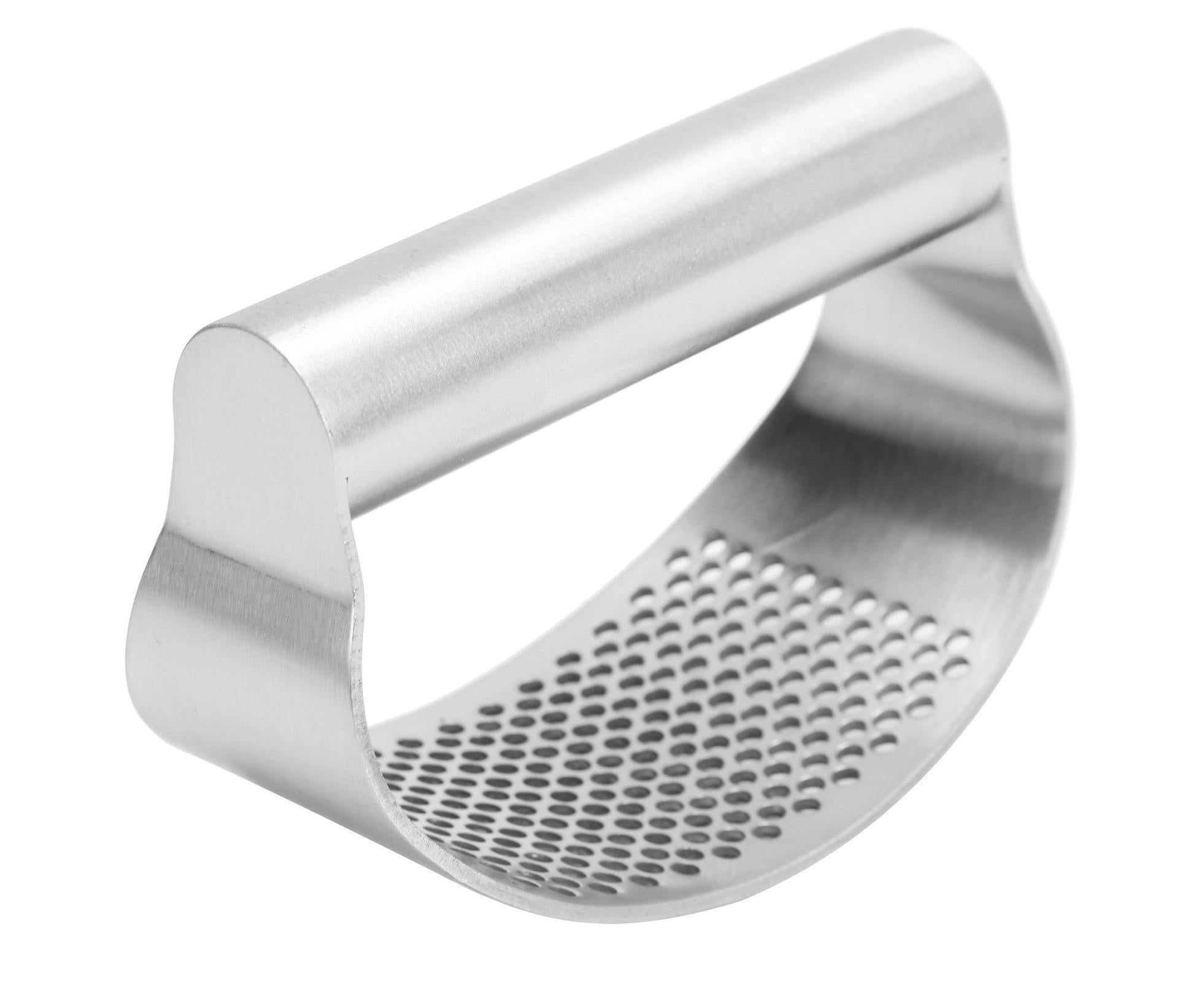 Manual Garlic Press Masher Crusher Squeezer with Brush Peeler Kit Kitchen Gadget Set — image 6
