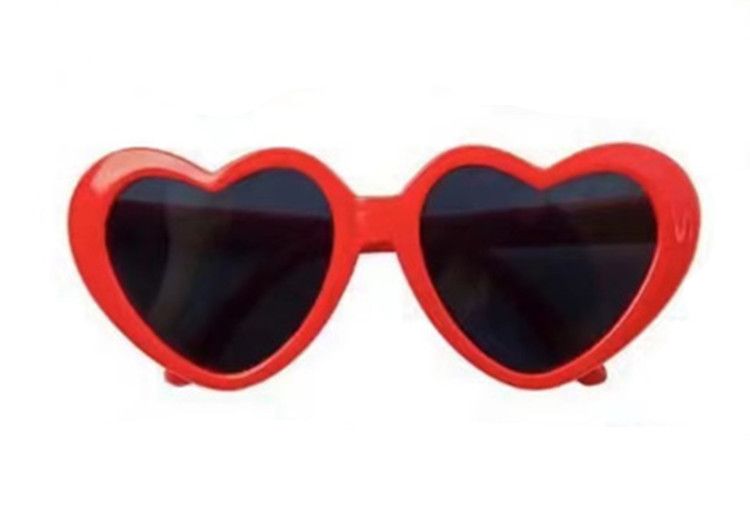 Dog Small Breed up to 15lbs Puppy Cat Pet Heart Tiny Sunglasses Photos Props Pets Party Decor Dog Sunglasses(Red) — image 5