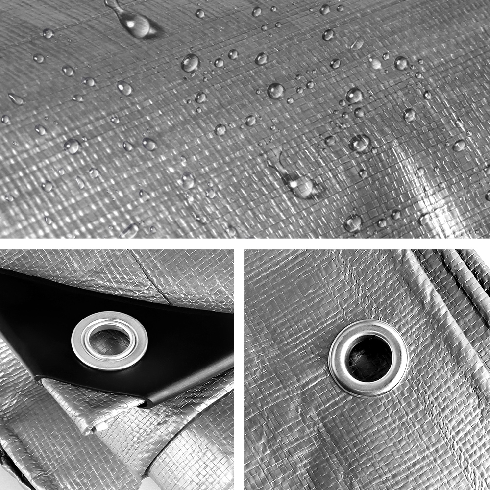 Instahut Tarp Tarpaulin 3.6x6m Canvas Camping Heavy Duty Sun Cover โ image 3