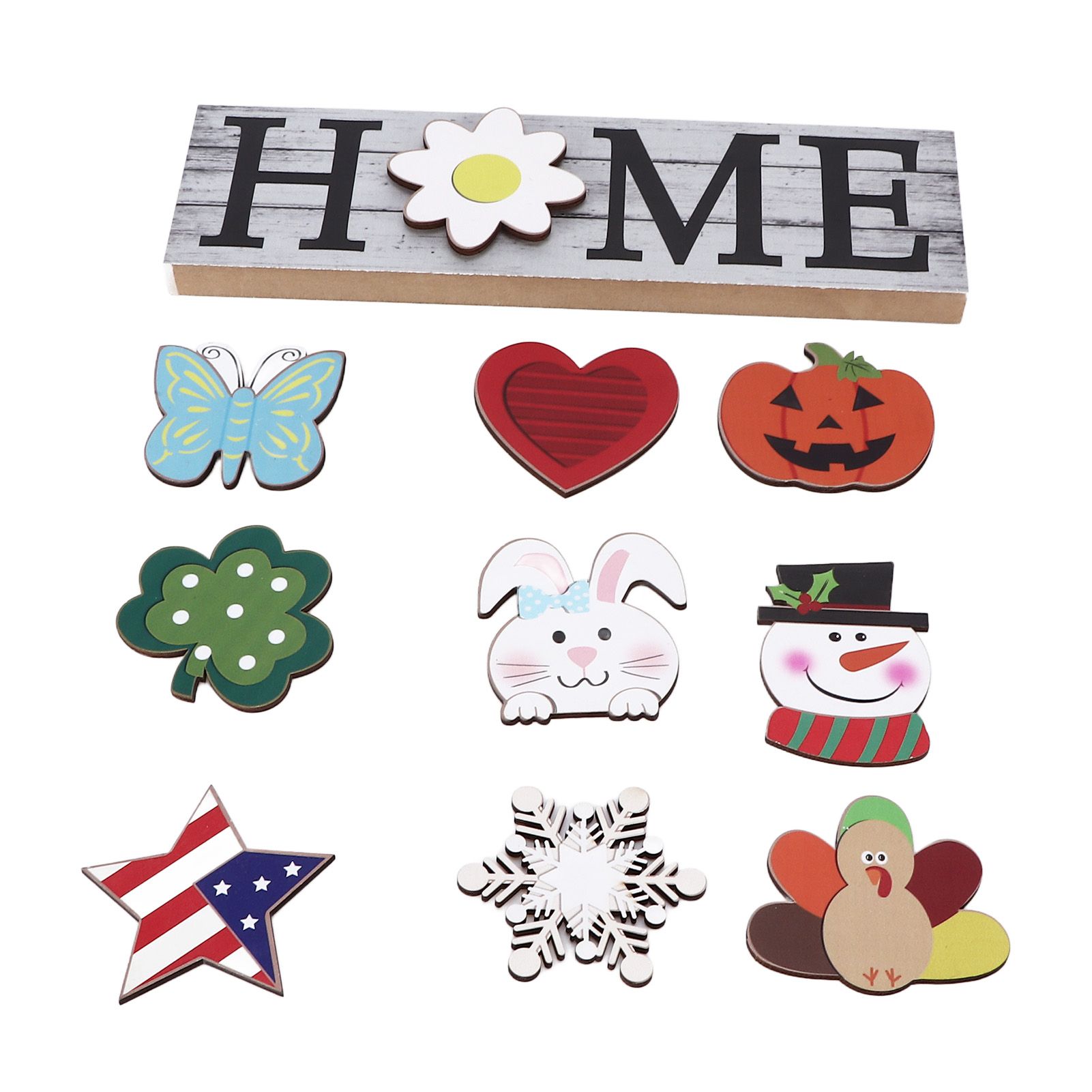 Wooden Home Sign Country Farmhouse Decoration for Home Kitchen Dining Room Fireplace — image 5