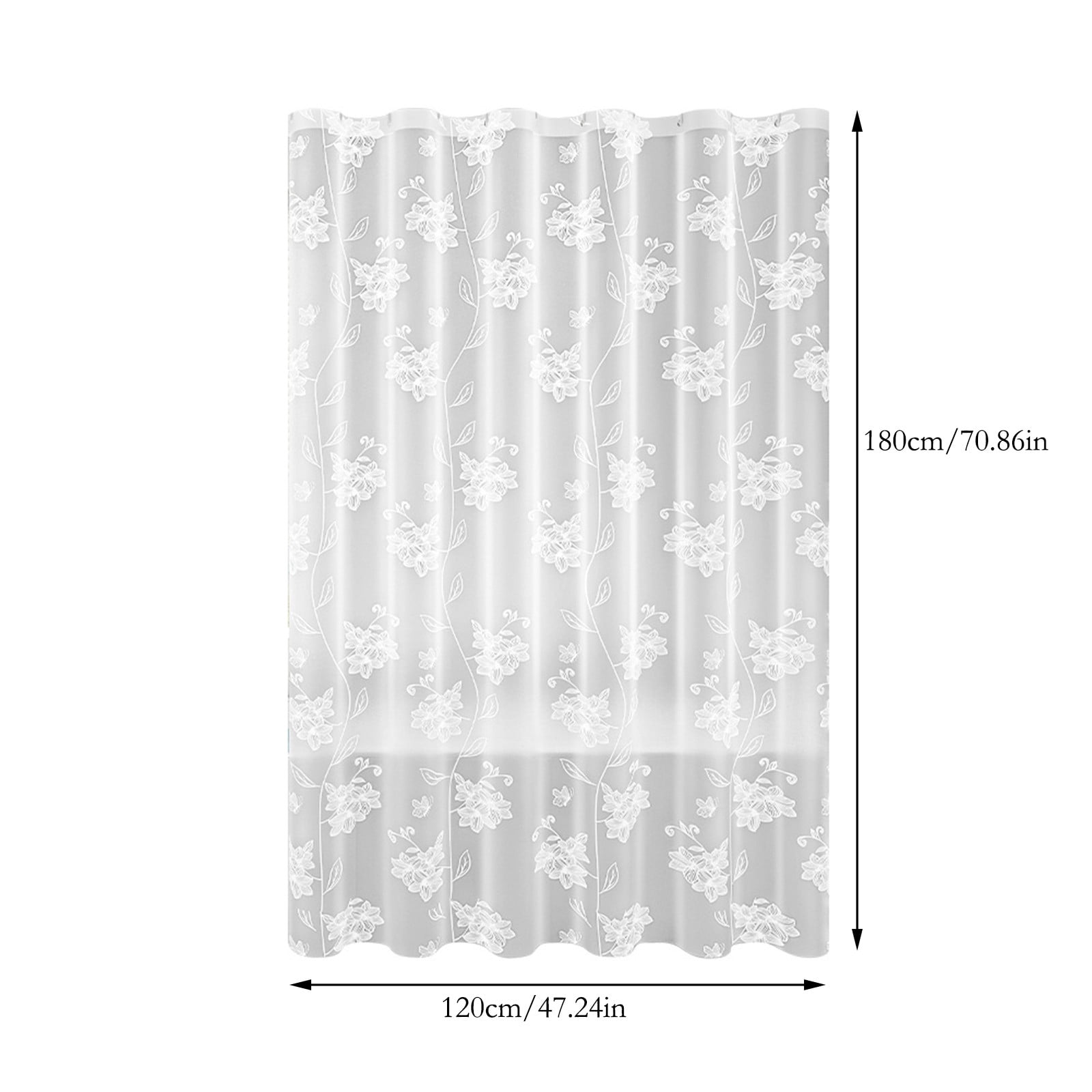 Shower Curtain, 31.5×71 Inch Shower Curtain Liner, Waterproof Plastic Shower Liner, Cute Lightweight Shower Curtain for Bathroom 40.2×70.9 in B — image 3