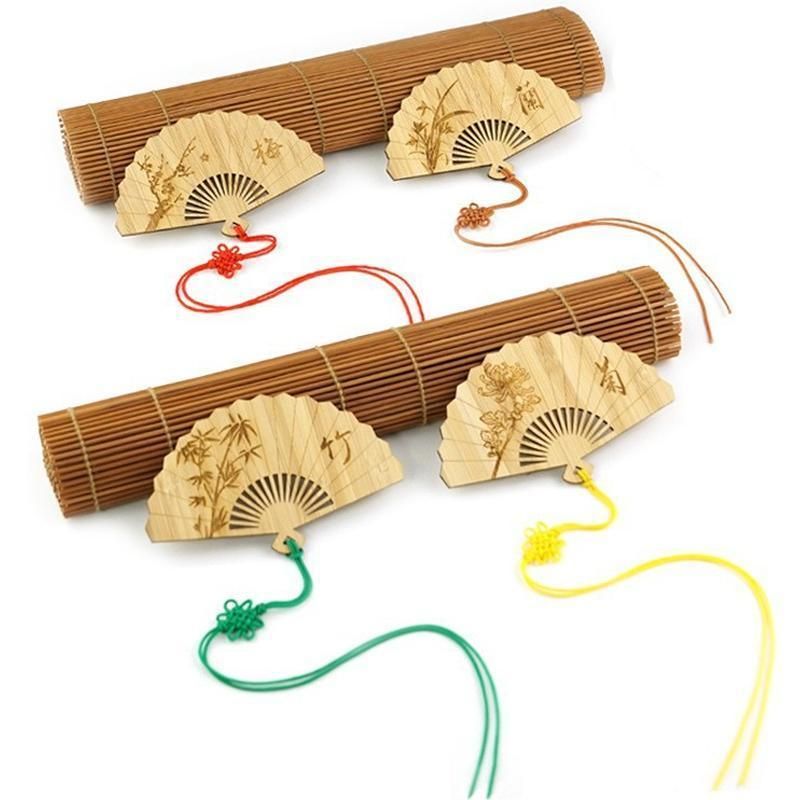 Chinese Style Bass Book Folder Book Clip Bamboo Bookmark Guitar Bookmark Lable - Pipa - Chrysanthemum — image 6