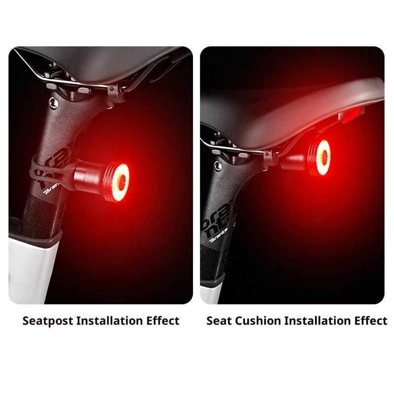 Bike Tail Light Smart,Brake Sensing Bicycle Rear Lights for Night Ride,Ultra Bright LED Back Lights,Type C USB Rechargeable,Cycling Safety Taillight — image 4