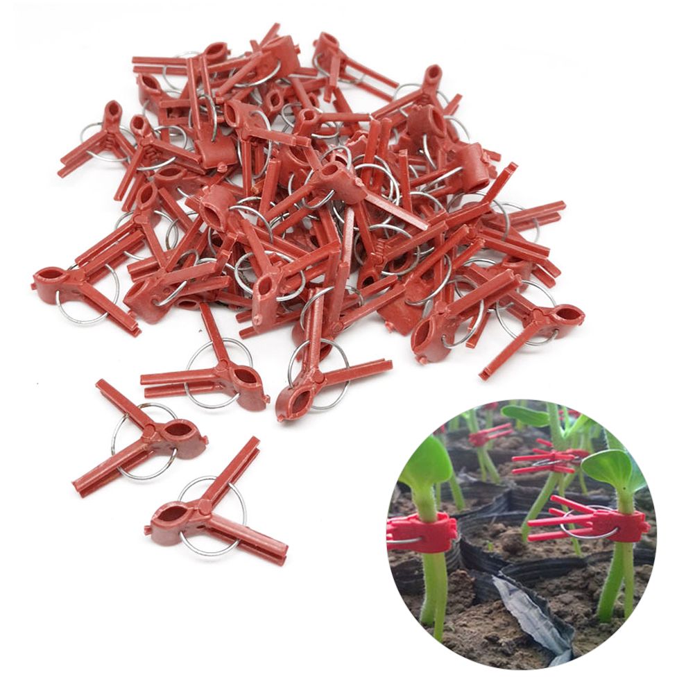 100PCS Plants Graft Clips Plastic Grafting Clips Practical Garden Plant Clips โ image 4