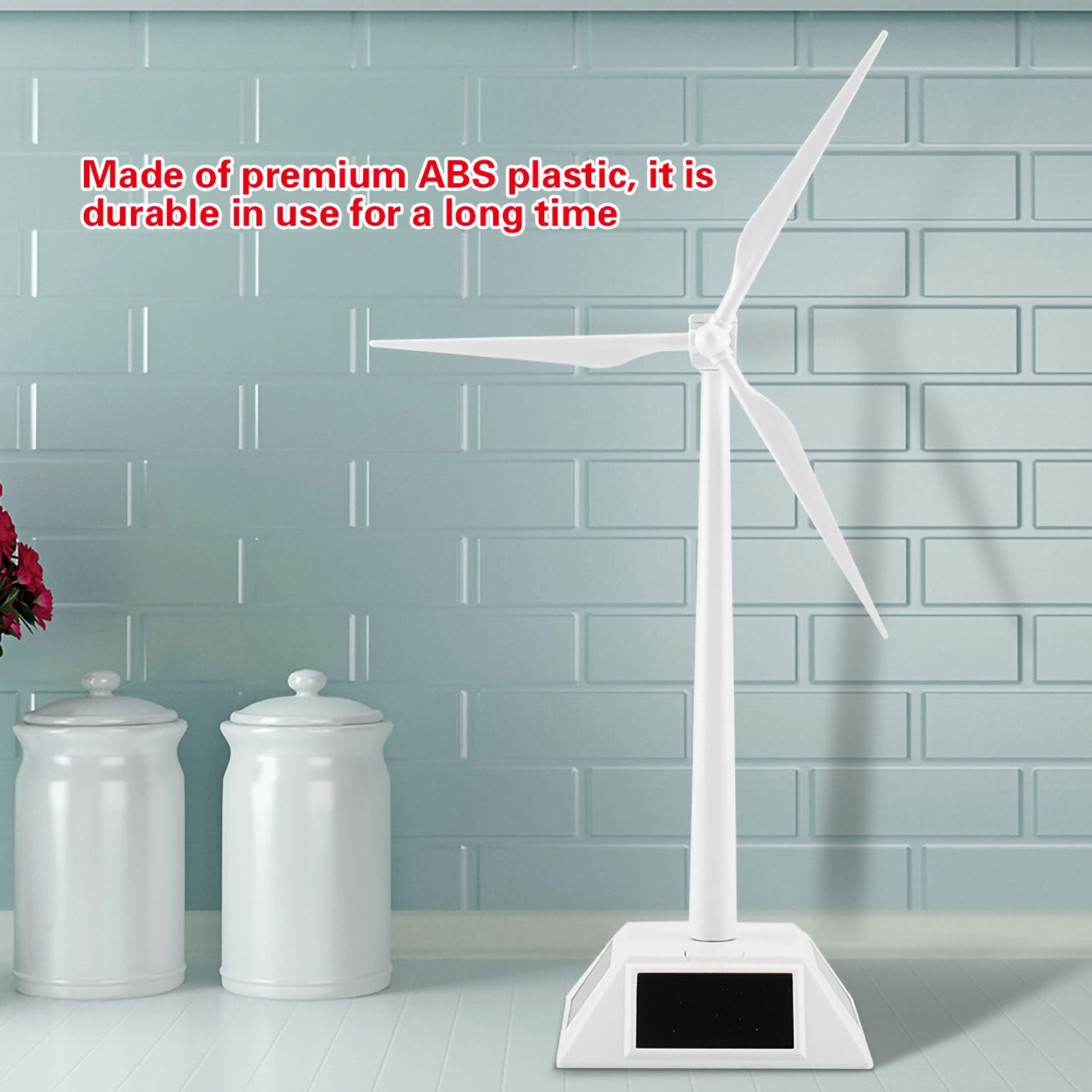 Solar Powered Wind Mill Model Desktop Decor Craft Kids Children Education Learning Toy โ image 6
