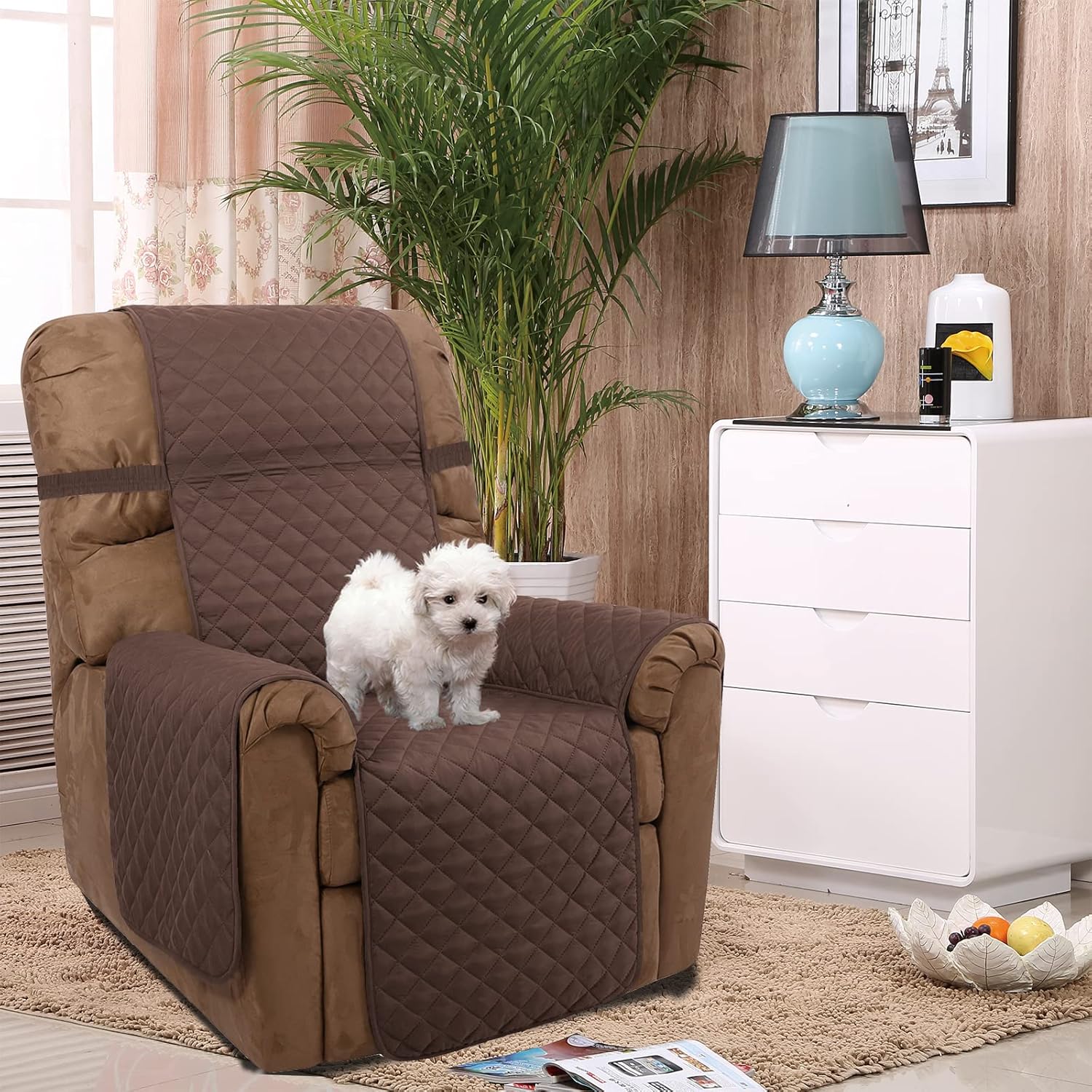 UNICE Home Sofa Cover Bundle Loveseat Cover Chair Cover (Sofa+Loveseat+Chair, Coffee) — image 2