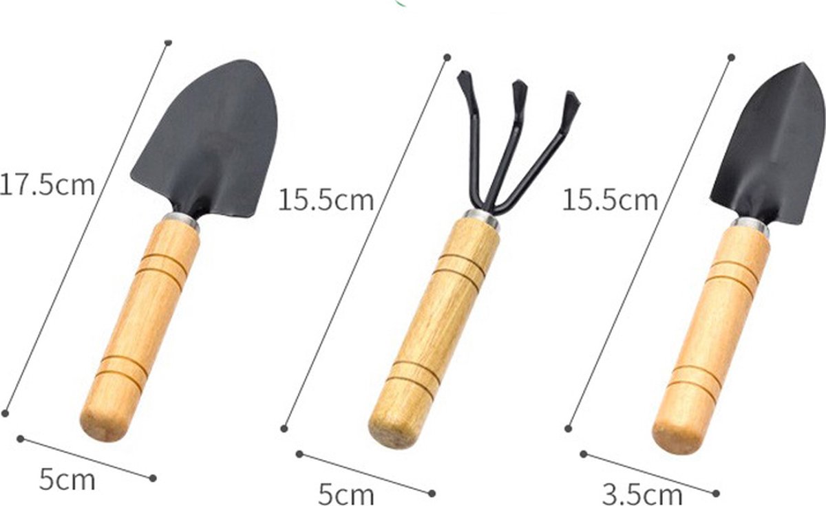 Garden Tool Set - Handy 3-piece set with small trowel for bonsai and plant maintenance — image 5
