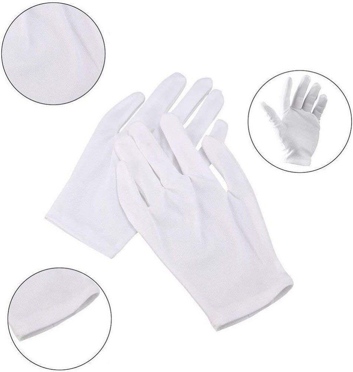 15 Pair Cotton Gloves Soft Breathable Reusable Moisturizing Gloves For Hand Care, Jewelry And Coin Inspection, Costume Wear, White Medium Size — image 2