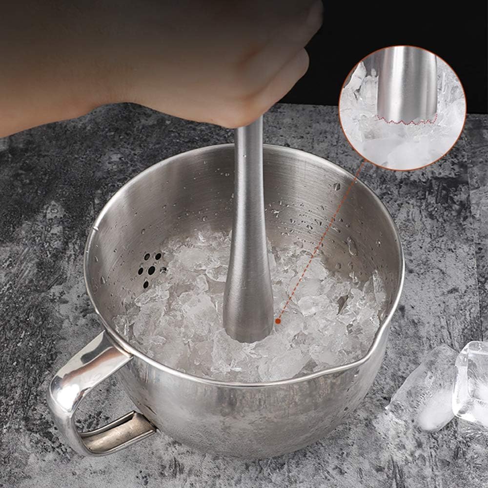 Stainless Steel Cocktail Muddler 8" Professional Old Fashioned & Mojitos Drink Muddler Ideal Bartender Tool — image 6
