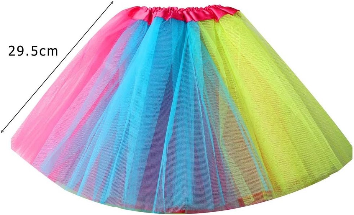 Skirt - Princess Dress - Rainbow Tutu - Colored Tulle Skirt - Rainbow Tutu Skirt - Princess Fancy Dress - Carnival Costumes - Fancy Dress - Girl - for Carnival — image 5