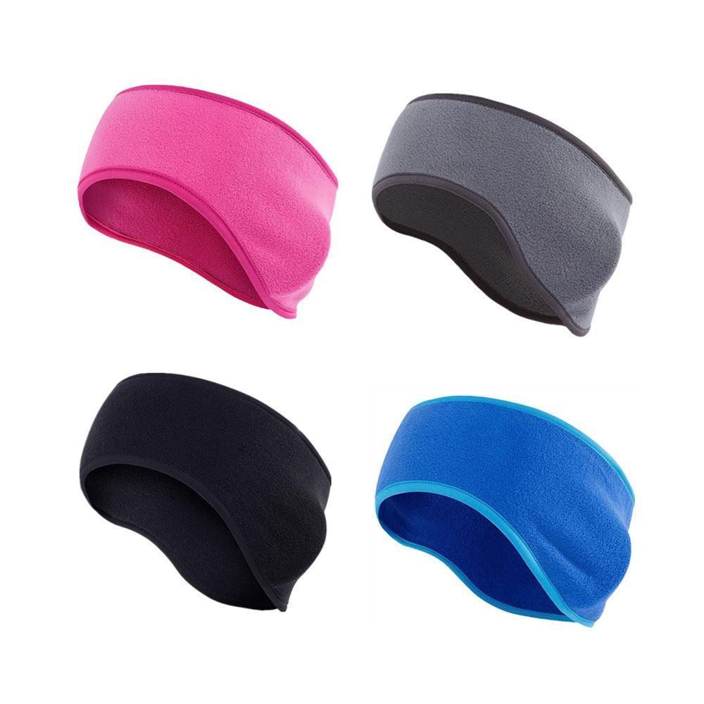 Outdoor Winter Fleece Ear Warmer Sports Headband Skiing Warm Earmuffs Headband - Grey โ image 3