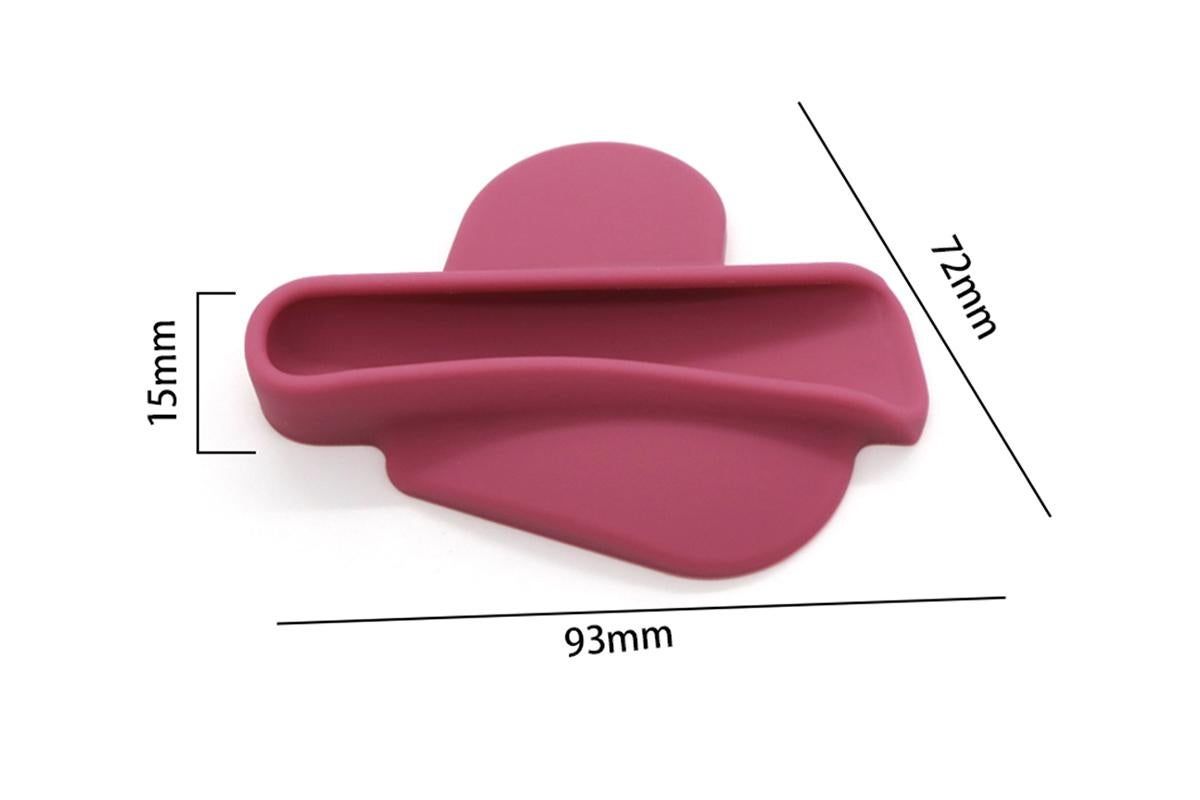 Holder for Rhode Skin Lip Lipstick Holder for Phone Case Peel and Stick Silicone Cover -Rose & Wine Red — image 5