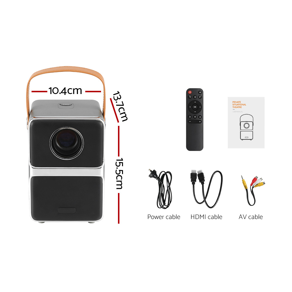 Devanti Portable Mini Video Projector 4K Wifi Home Theater HDMI Support 1080P โ image 2