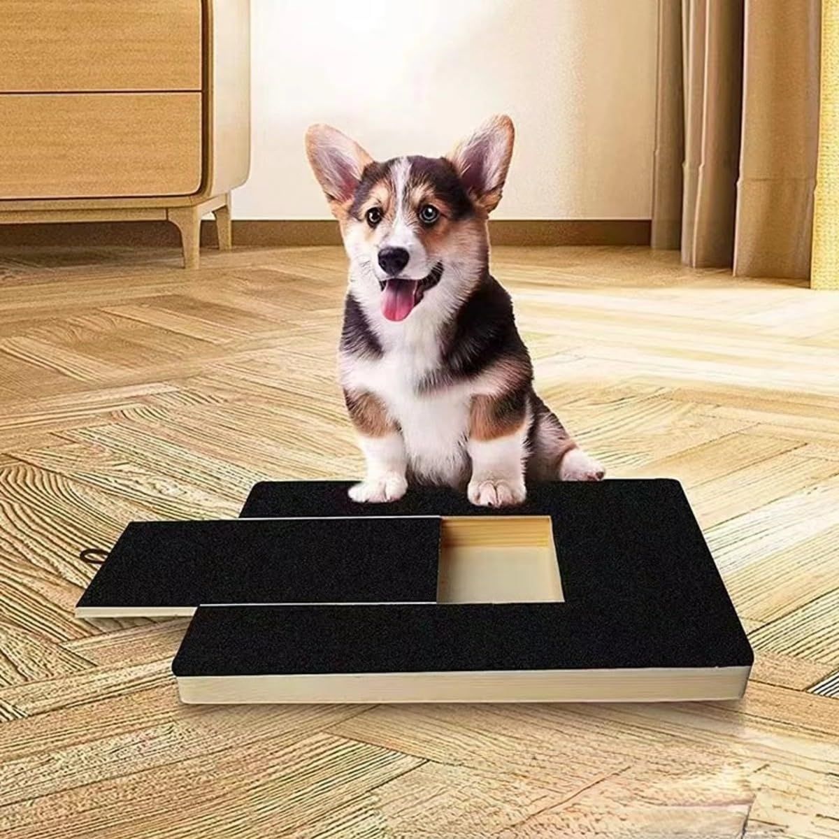 Paw Nail Scratch Pad - Pet Nail File Board Trimming Scratcher Trimmer Box Emery Sandpaper Filing Scratchboard(Nail Filing Board) — image 4
