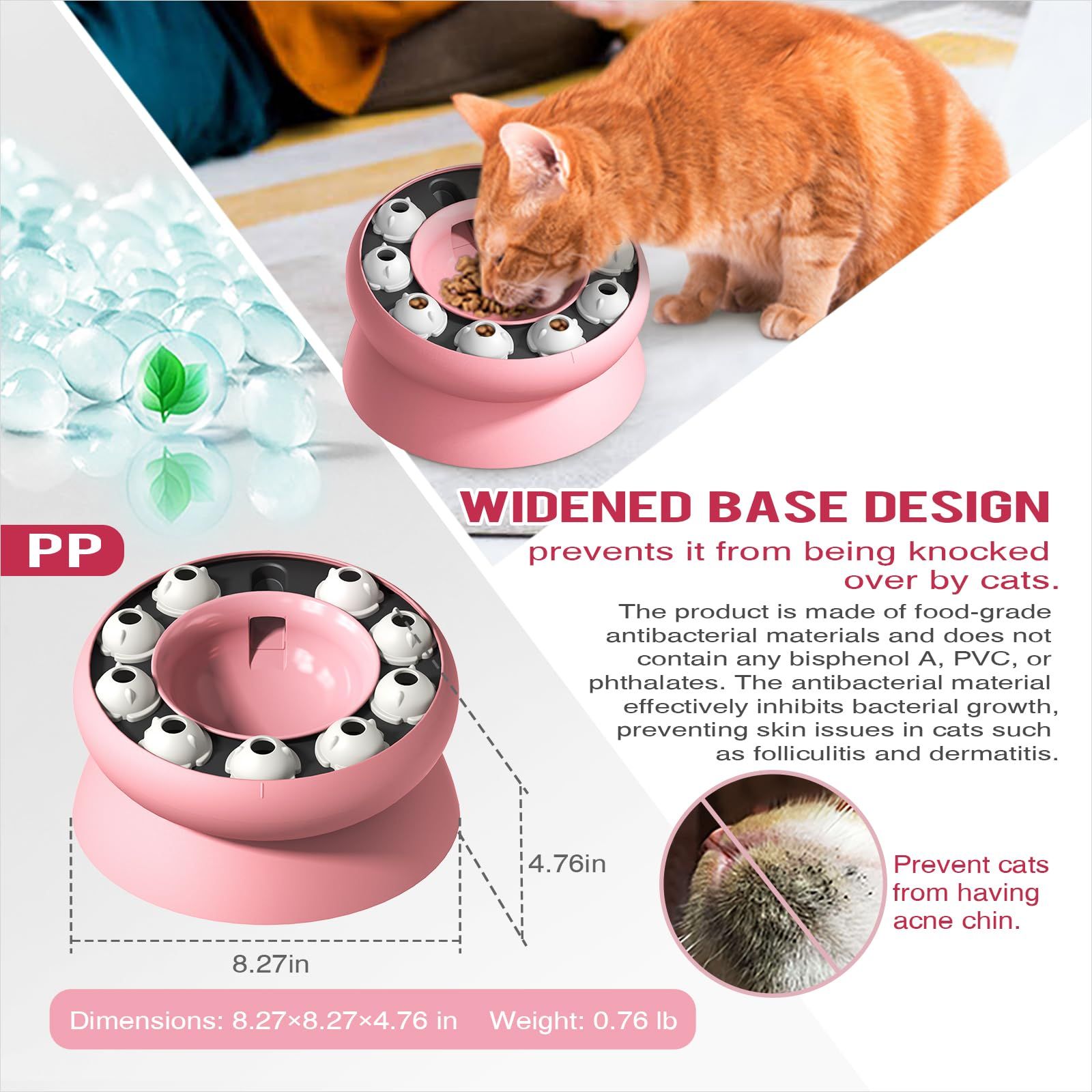 Raised Cat Dog Food Bowls with Stand — image 4